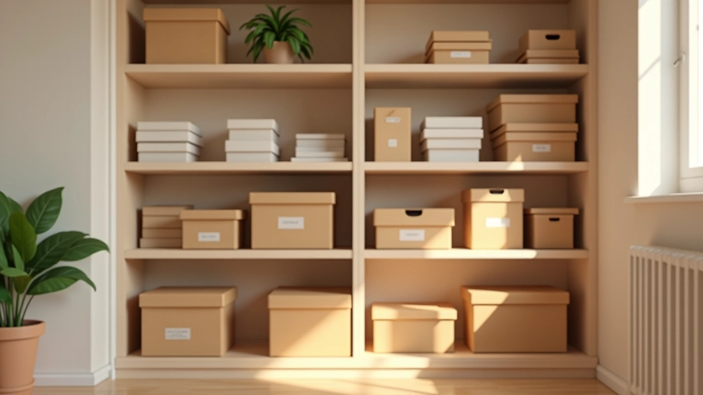 Organized home storage space